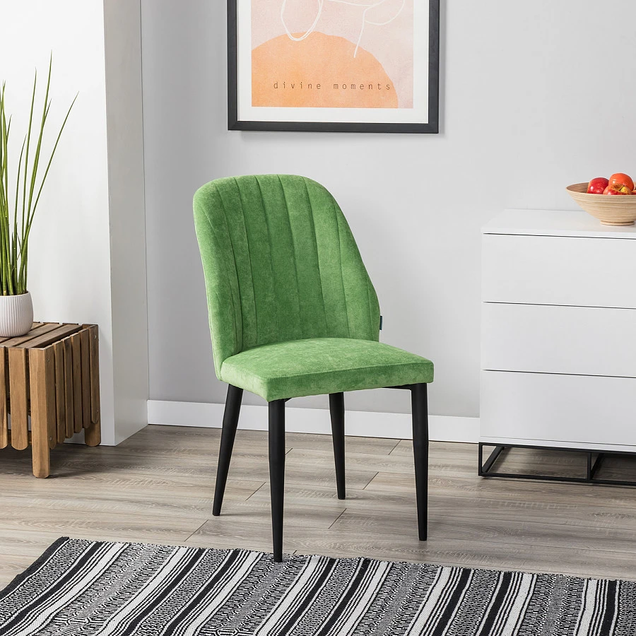 Стул Alen зеленый/черный - фото 8