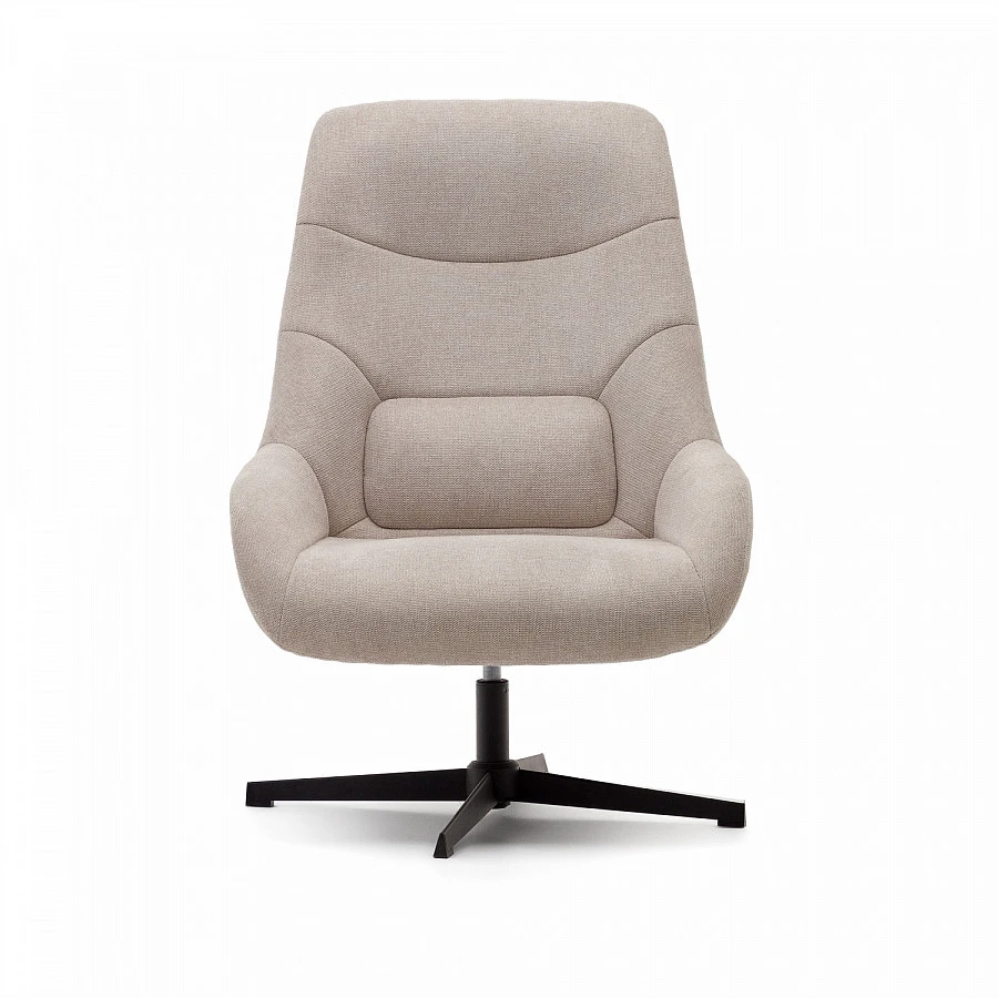 Celida Поворотное кресло беж.синель/черн.сталь - фото 5