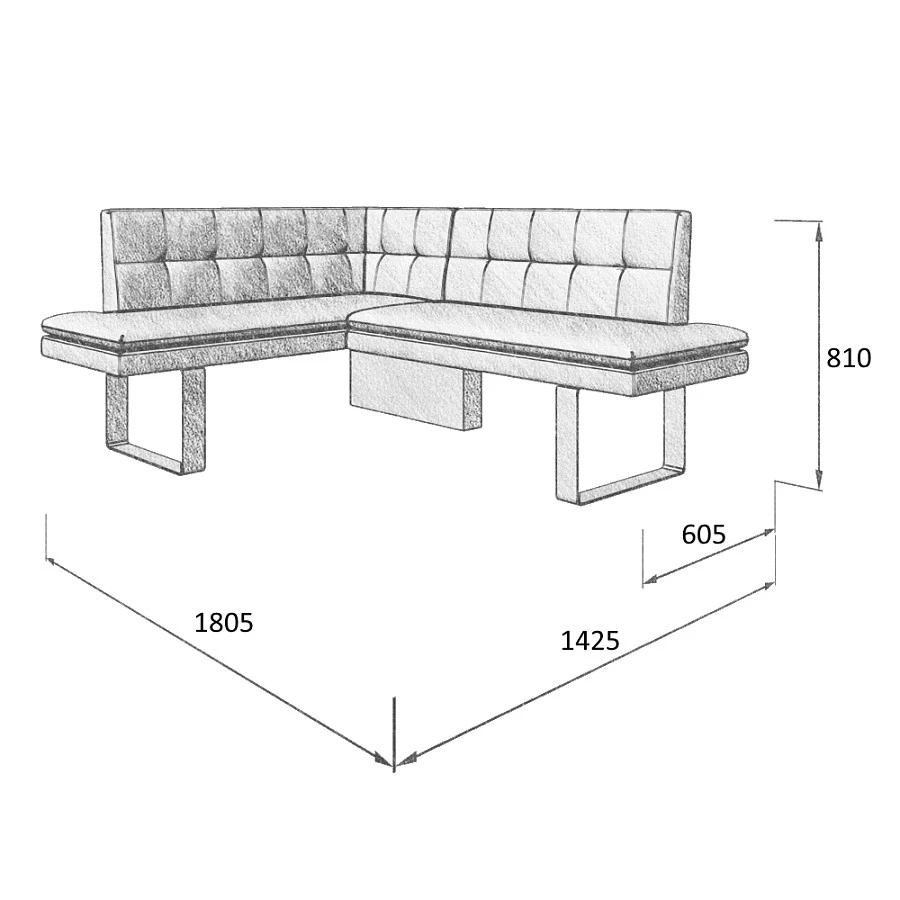 Диван Magiс 140-178 L beige LUNO beige - фото 4