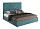 Кровать Палермо  180х200 тёмно-бирюзового цвета