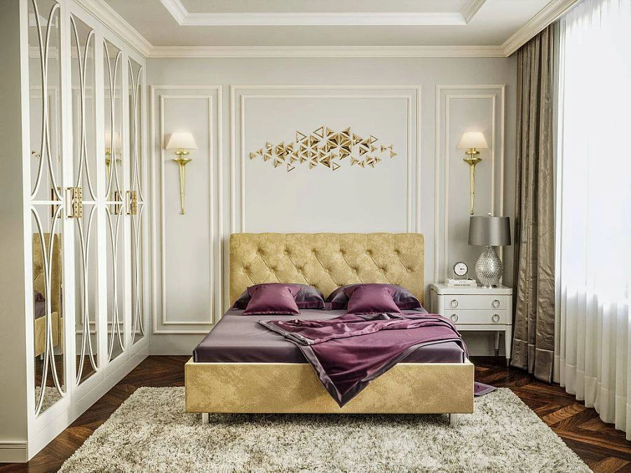 Кровать Фрейлина  200х200 тёмно-бирюзового цвета - фото 2