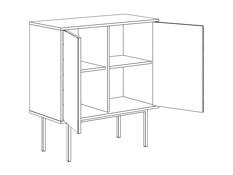 Шкаф Boho низкий - фото 10