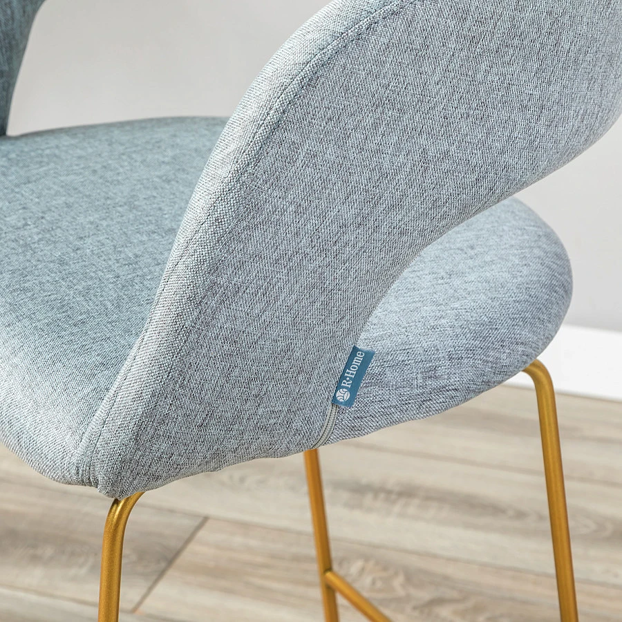 Кресло полубар Hugs св.сер/Линк золото - фото 8