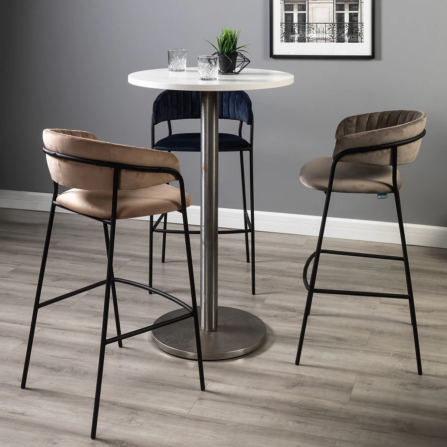 Стул барный Portman серый - фото 9