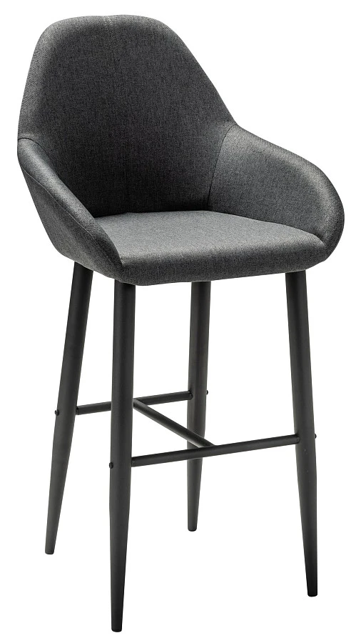 Кресло Бар.Kent тёмно-серый/черный