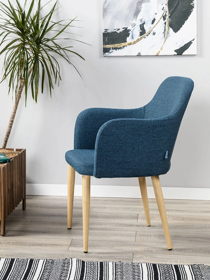 Кресло Ledger БлюАрт/НДуб - фото 3