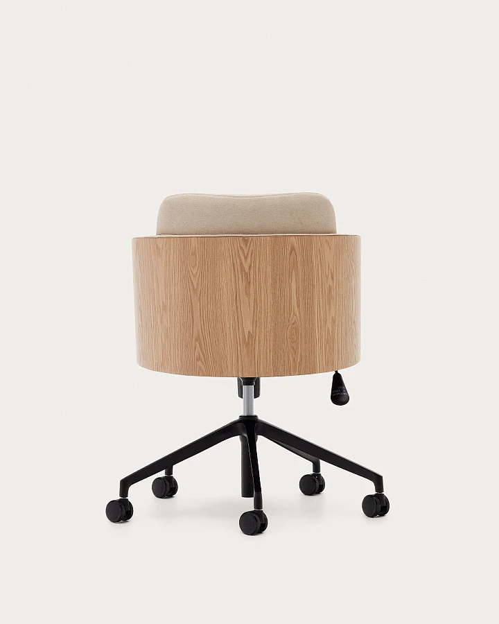 Стул Madai из беж.синели и ясеневого шпона нат. - фото 13