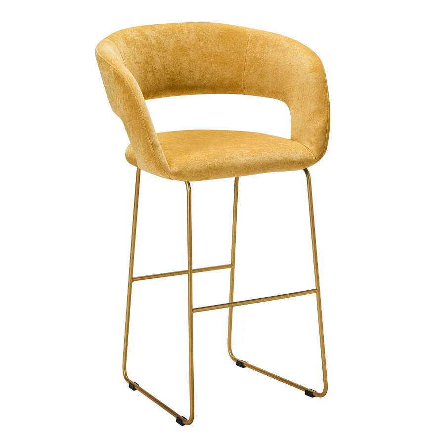 Кресло Бар. Hugs желтый/Линк золото