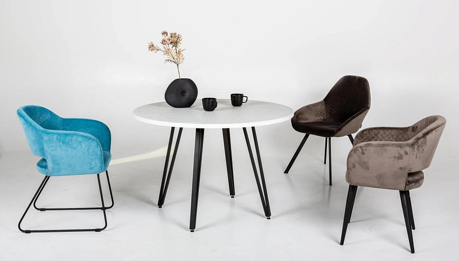 Стол Диего D110 мрамор бьянко - фото 7