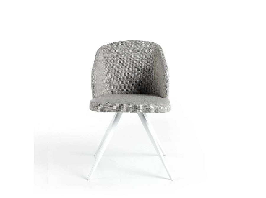 Стул F3208-GRIS /4057 черные ножки - фото 10