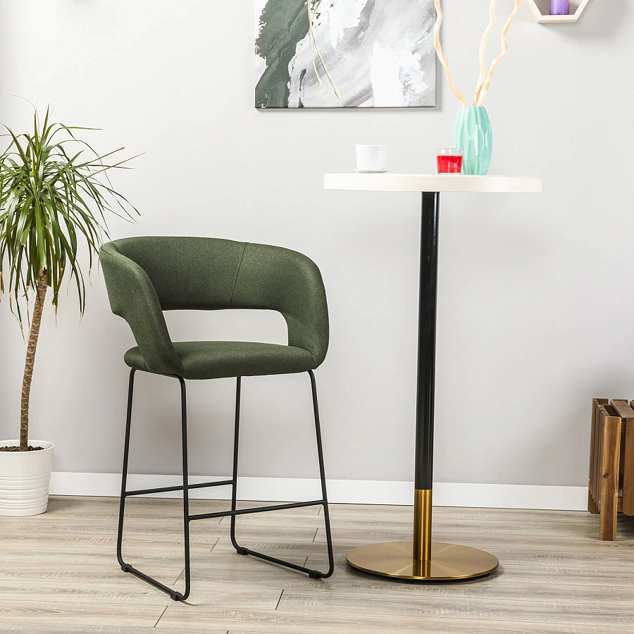 Кресло полубар Hugs тёмно-зеленый/Линк - фото 7