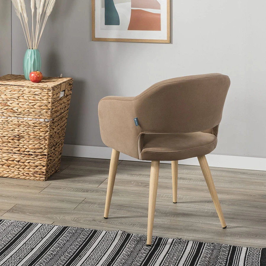 Стул Oscar Diag beige/нат.дуб - фото 9