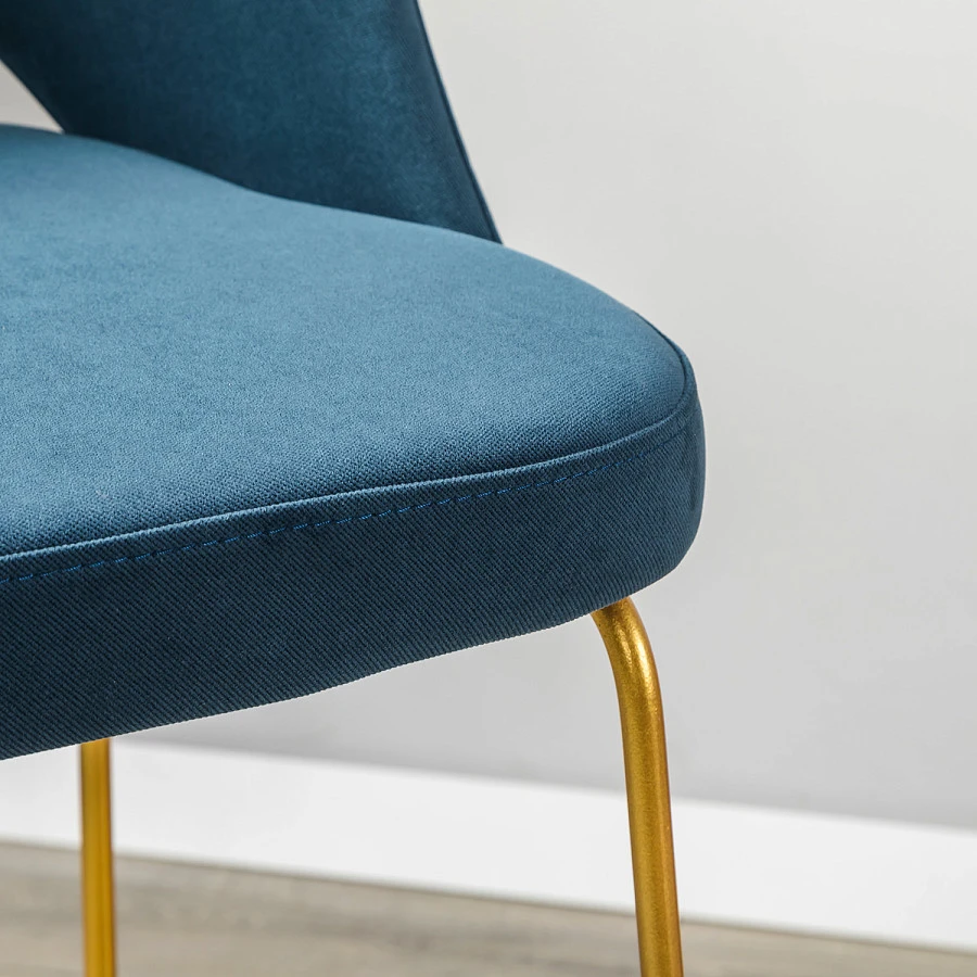Кресло Бар. Lars Diag blue/Линк золото - фото 11