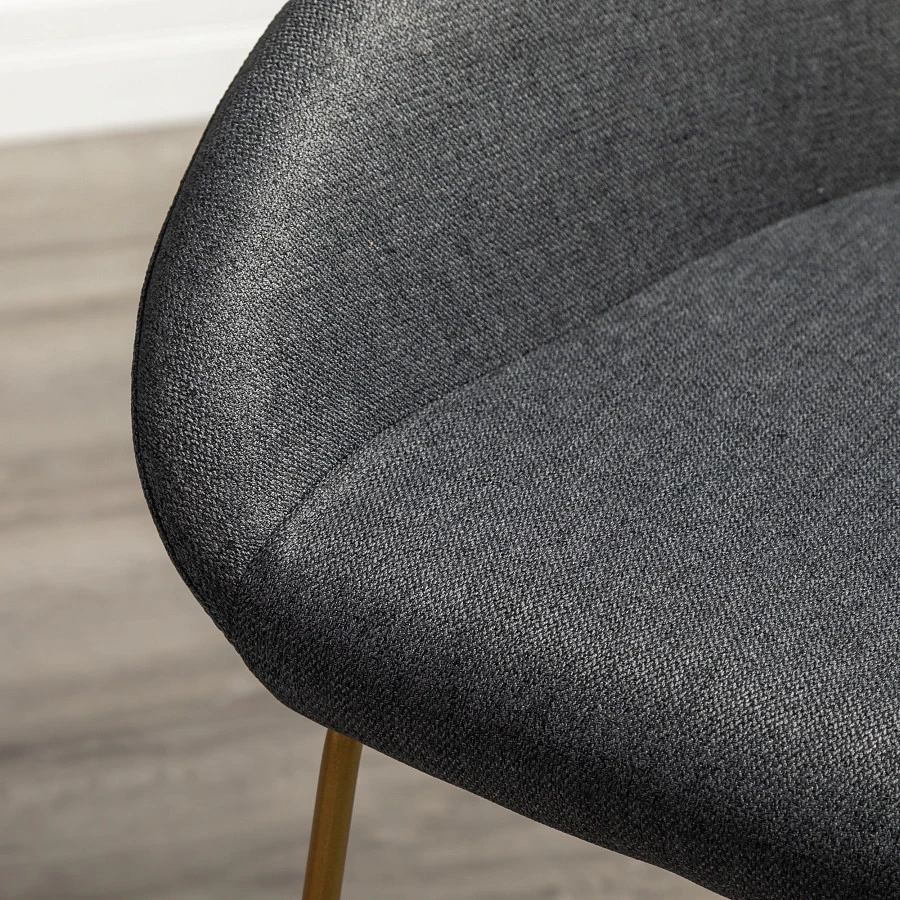 Кресло полубар Kent тёмно-серый/Линк золото - фото 10