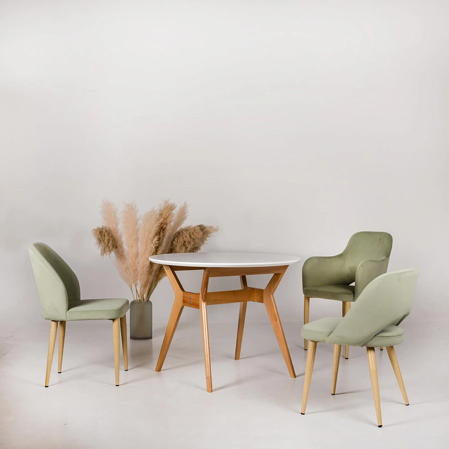 Кресло Ledger Браун/Натур - фото 6