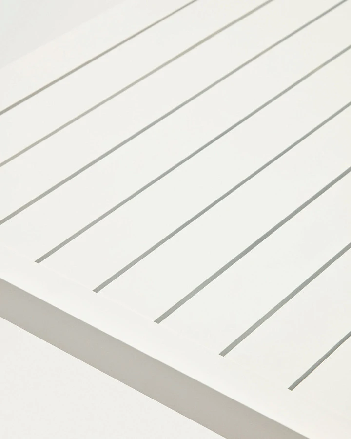 Culip Алюминиевый уличный стол с порошковым покрытием белого цвета 150 x 77 см - фото 9