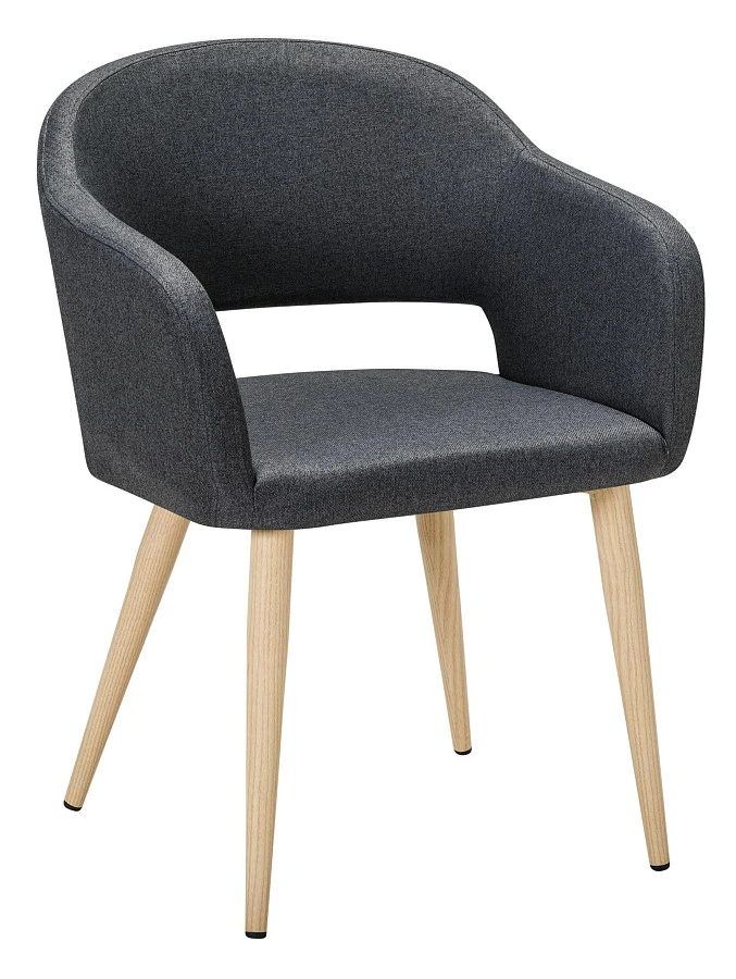Стул Oscar тёмно-серый/нат.дуб