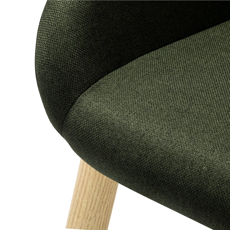 Кресло Kent тёмно-зеленый/нат.дуб - фото 6