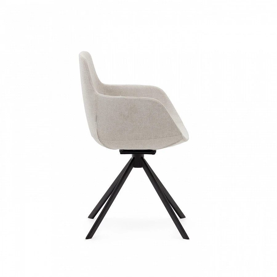 Рабочее кресло Tissiana-беж.син и мат/чер ал. - фото 2