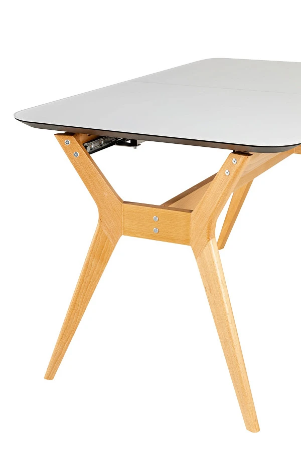 Стол раскл. Нарвик Glass 140-180 Automatic Natur/Light matte glass - фото 11