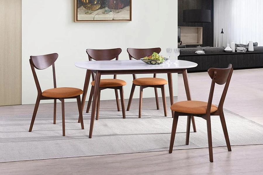 Стол обеденный MAX (Макс) Белый + Коричневый - фото 5