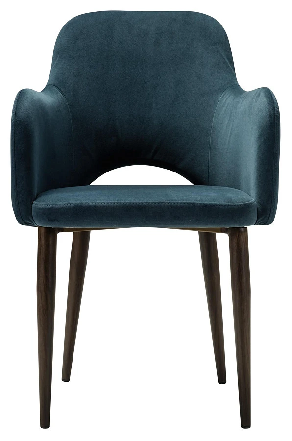 Кресло Ledger Diag blue/т. орех - фото 3