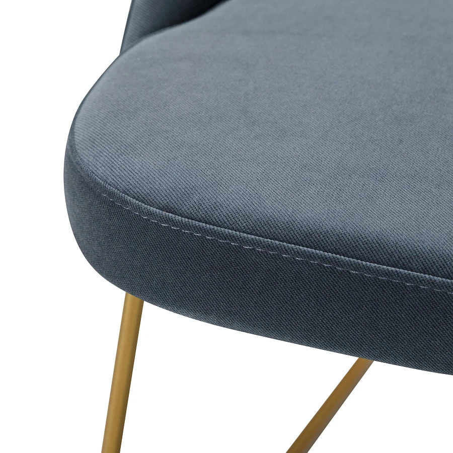 Кресло Lars Diag grey/Линк золото - фото 4