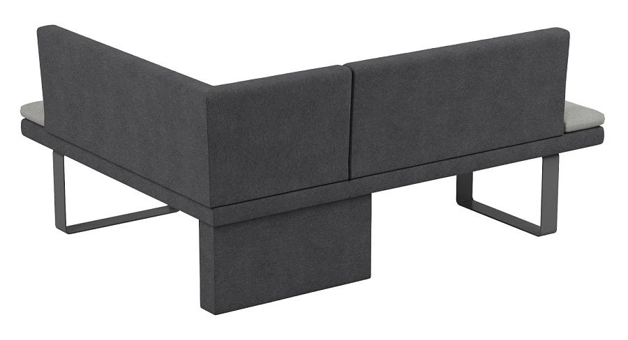 Диван кухон. Magiс 178-140 R grey/silver - фото 2