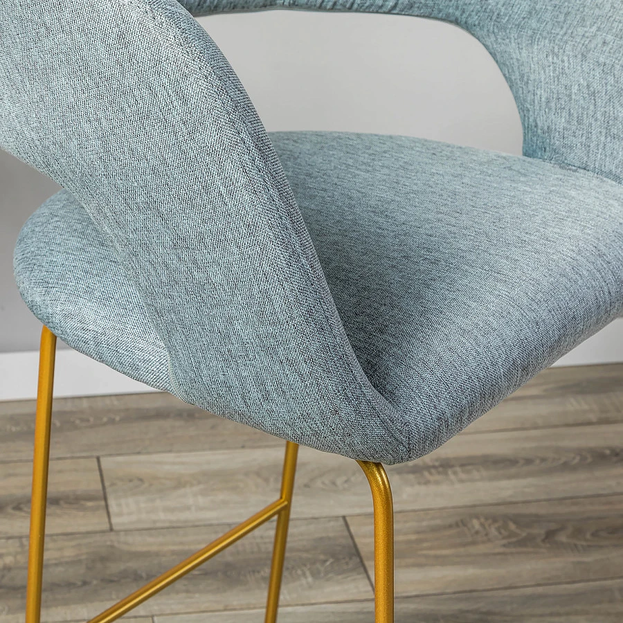 Кресло Бар. Hugs св.сер/Линк золото - фото 8