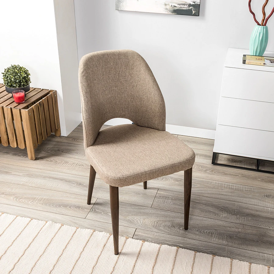 Стул Ledger беж./т. орех - фото 9