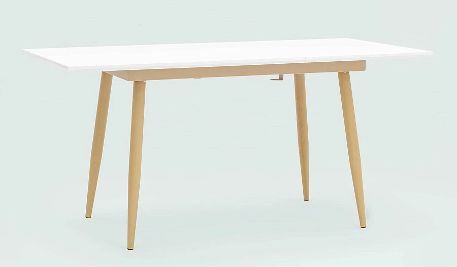 Стол обед. Стокгольм раскладной 120-160*80 белый - фото 3