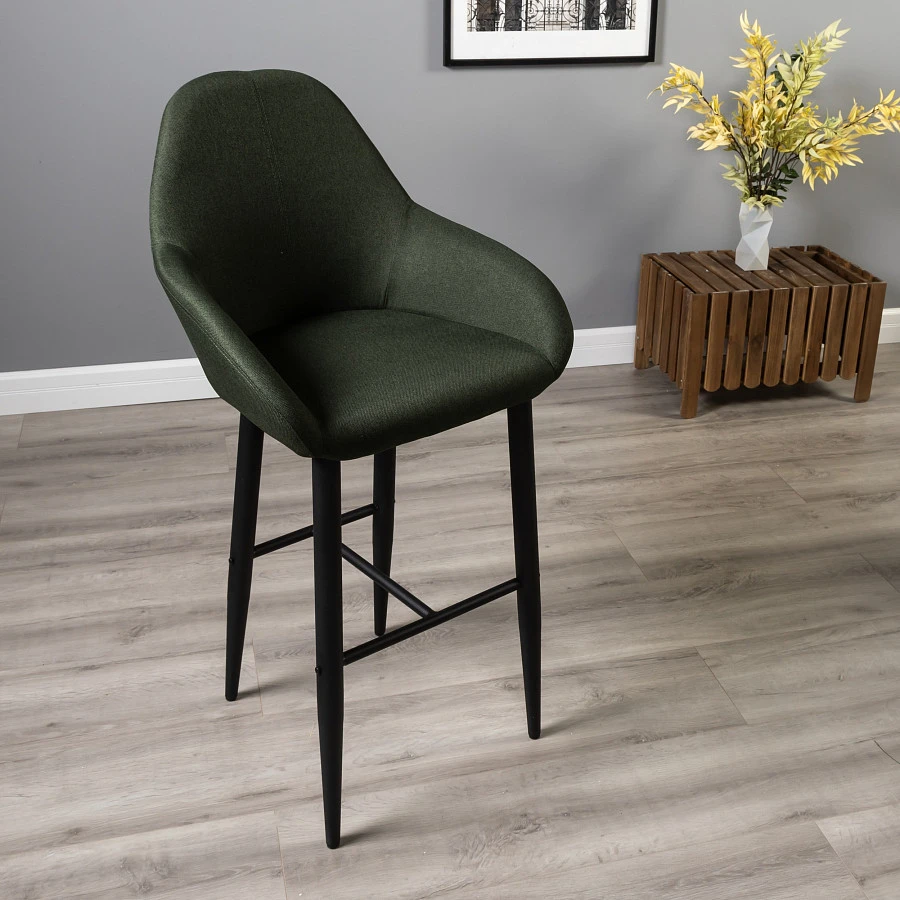 Кресло Бар.Kent тёмно-зеленый/черный - фото 12