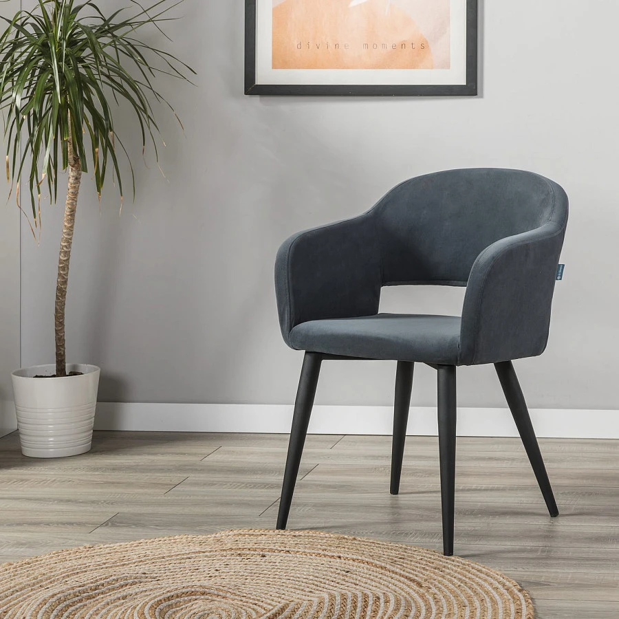 Стул Oscar Diag grey/черный - фото 11