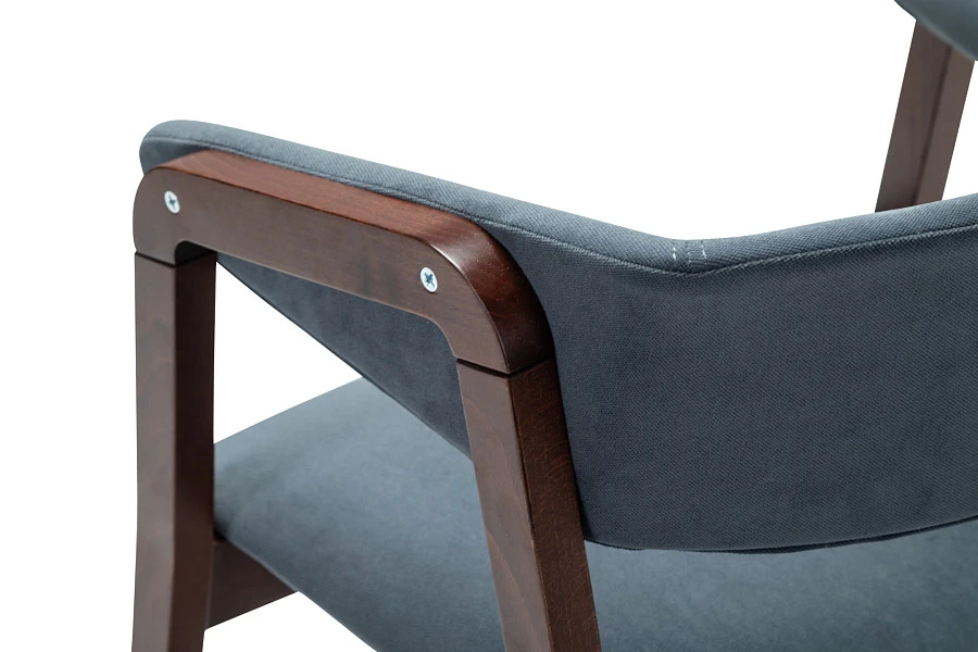 Кресло Dalia Soft Grey/Темный орех - фото 5