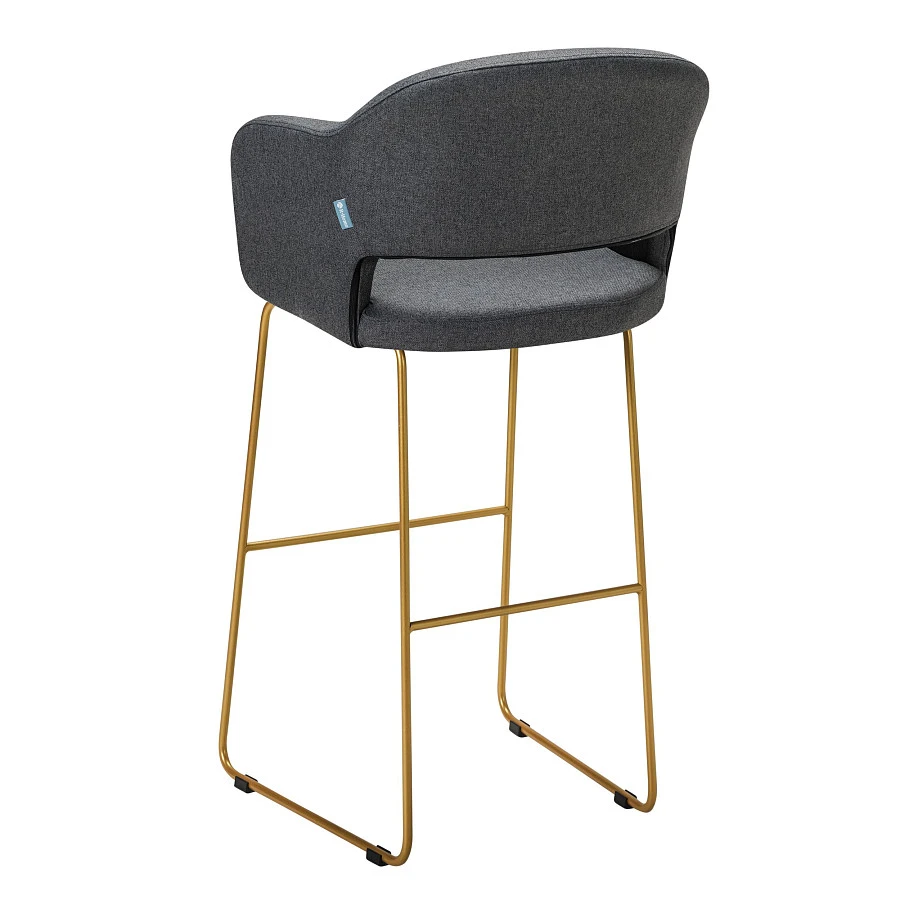 Кресло Бар. Oscar тёмно-серый/Линк золото - фото 3