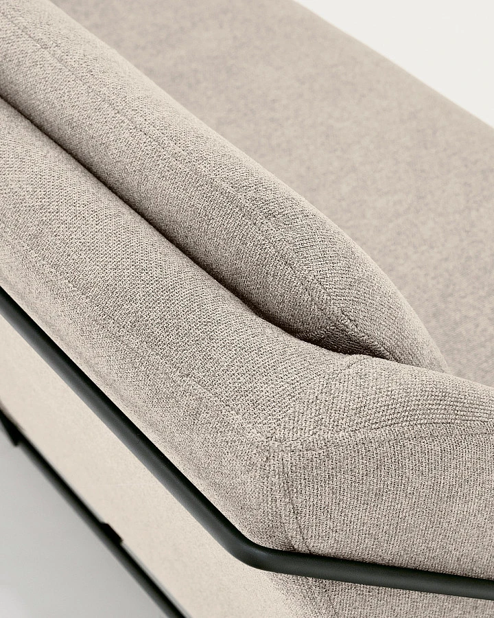 Brida 2-мест.диван бежевыйножки сталь - фото 8