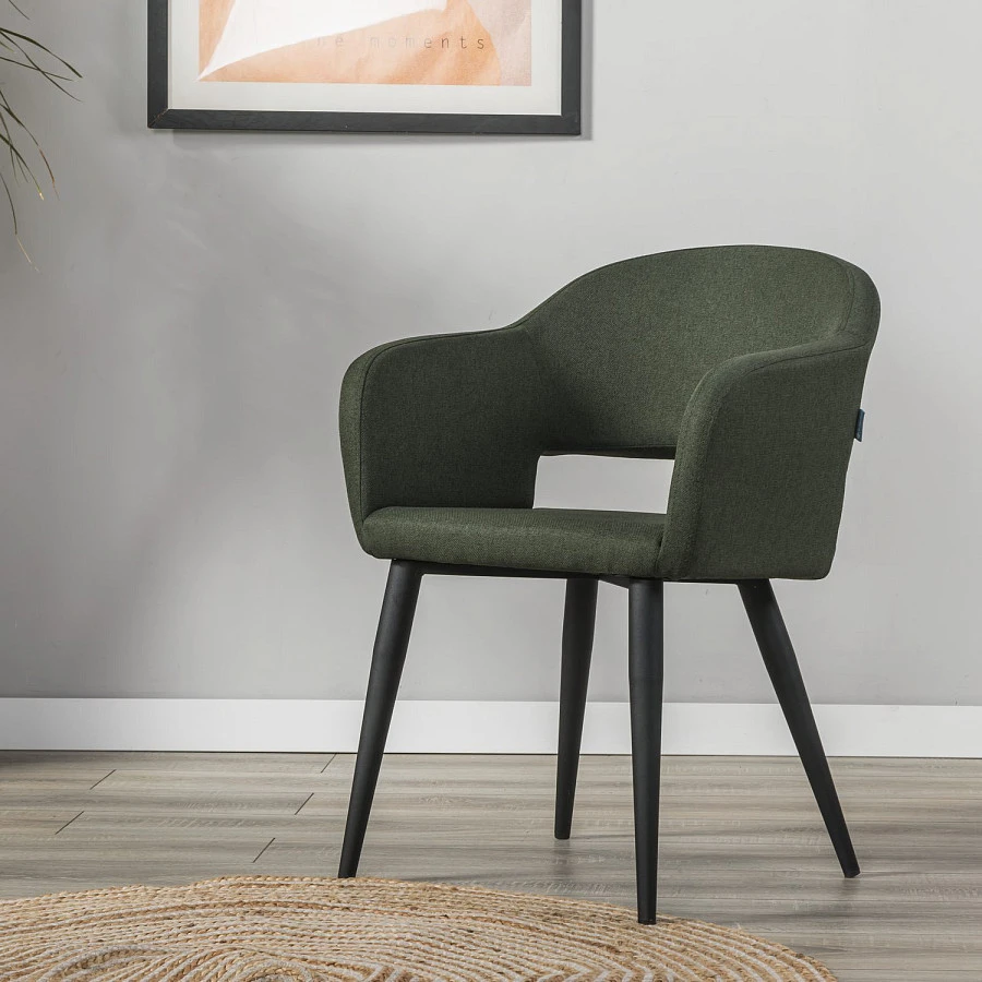 Стул Oscar тёмно-зеленый/черный - фото 11