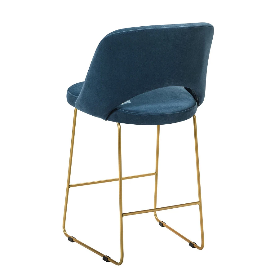 Кресло полубар Lars Diag blue/Линк золото - фото 3