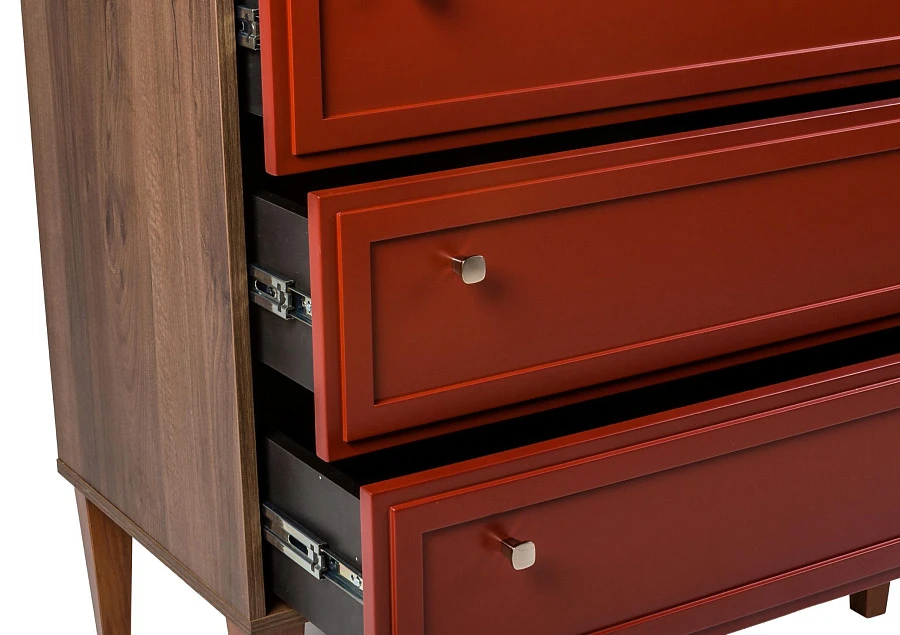 Комод 3 ящика Norton кармин - фото 8