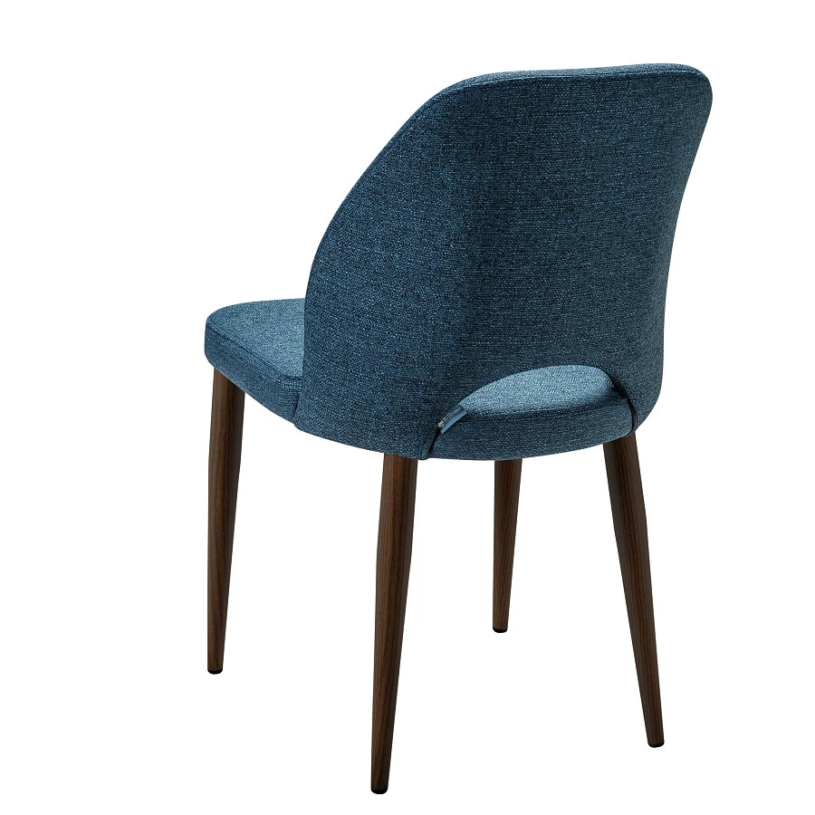 Стул Ledger синий/т. орех - фото 3