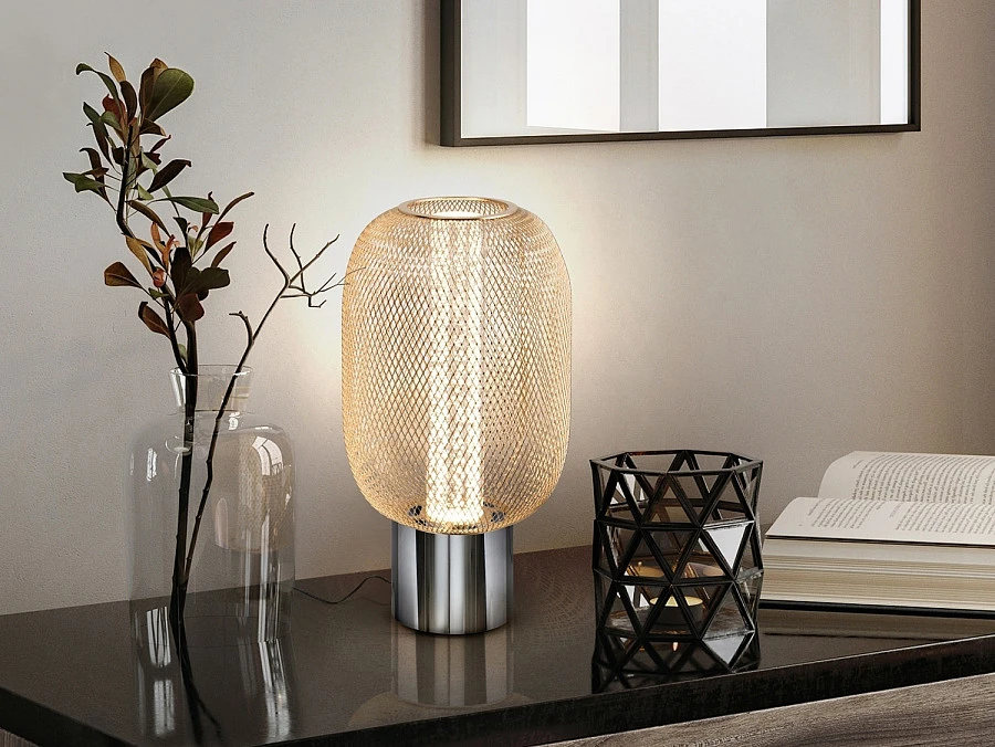 Настольная лампа Micron хром / золотой - фото 5