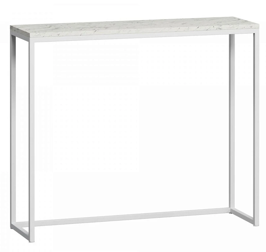 Стол консольный Мальборк Мрамор Сноу /белый