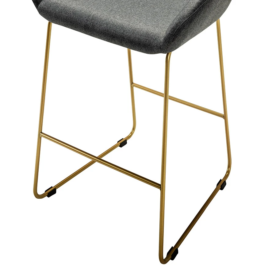 Кресло полубар Kent тёмно-серый/Линк золото - фото 5