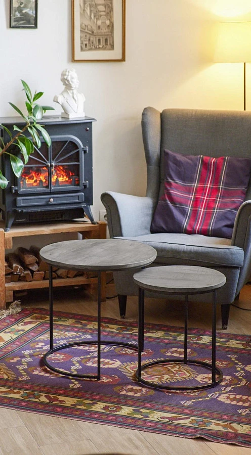 Набор серых столиков, ИНДУ ДХУСАР - фото 7