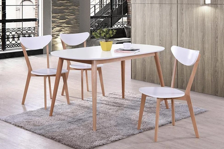 Стол обеденный MAX (Макс) Белый+Бук - фото 6