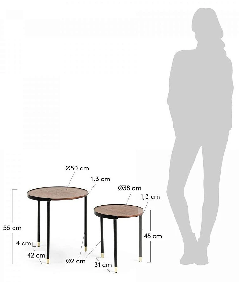 Набор столиков Aliner 50/38 - фото 4