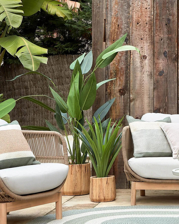 Кресло Catalina из бежевой веревки/массив акации - фото 11