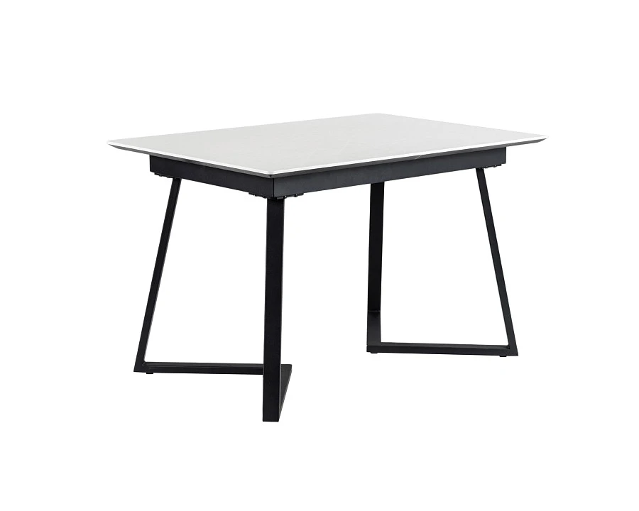 Стол Роналдо раздвиж. 120-160 Светлый мрамор/Бабочка - фото 8