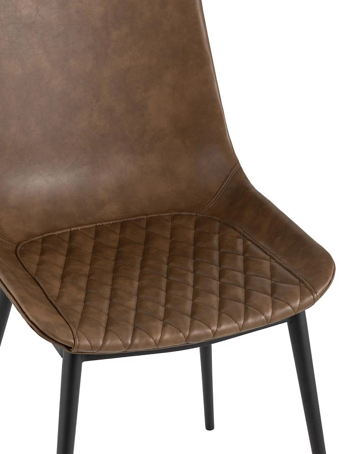 Стул TEXAS экокожа коричневый - фото 6