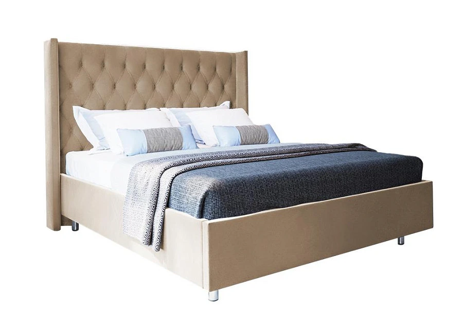 Кровать Графиня 180х200 бежевого цвета